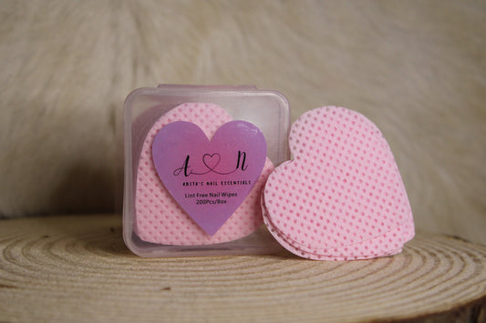 Heart Lint Free Nail Wipes